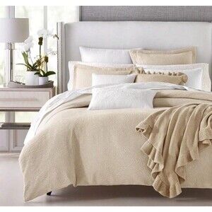 Sky Woven Mums KING Duvet + 2 KING Shams Set New